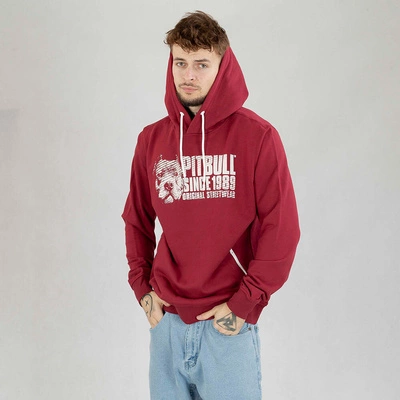 Bluza Pit Bull Hoodie Terry Blood Dog bordowa