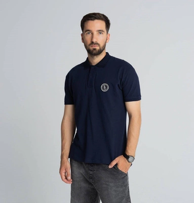 Smoke Story SSG STRAIGHT Polo Granatowy