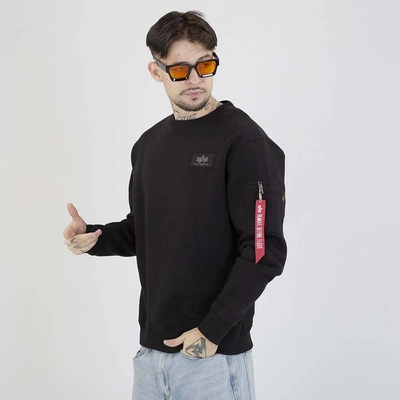Bluza Alpha Industries Crewneck Back Print 128305 czarna