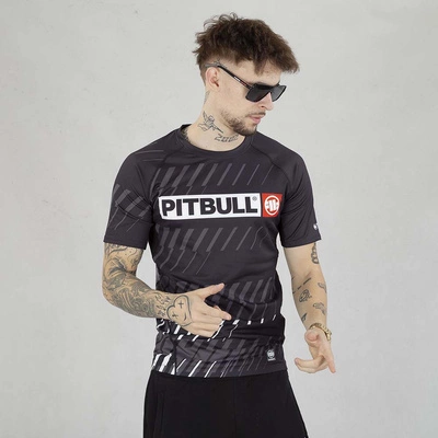Koszulka Sportowa Pit Bull Rashguard Street Dog czarna