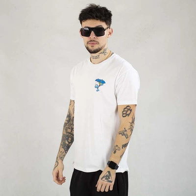 Koszulka Smerfy Skateboard biała