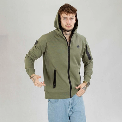 Bluza Pit Bull Hoodie Zip Hermes oliwkowa