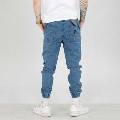 Spodnie Jogger Grube Lolo Dymek Back Blue medium jeans