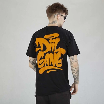 Koszulka Diil Spray czarno pomarańczowa