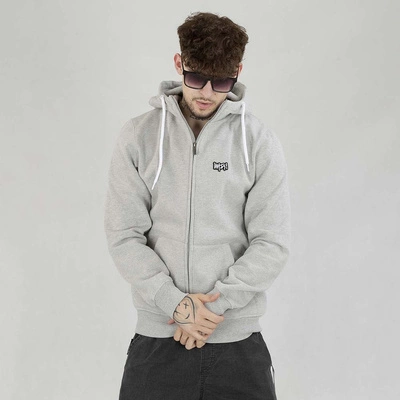 Bluza Mass Hoodie Zip Signature Patch szara