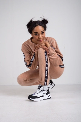 Dresy ATR Wear Welurowe ATR beżowe