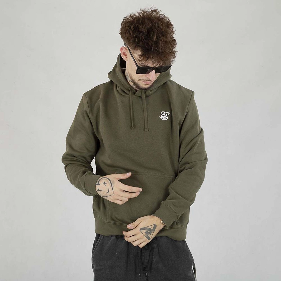 Bluza SikSilk Hodie Essentials SS-24851 khaki