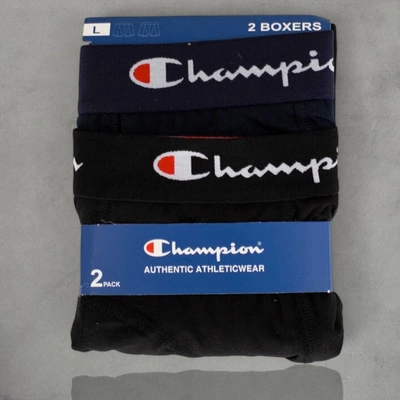 Bokserki Champion 2Pack U20002 granatowo czarne