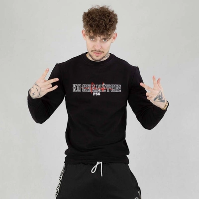 Bluza Crewneck Dudek P56 Kocham Życie czarna