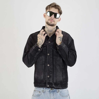 Kurtka Prosto Civil czarna sprana jeans