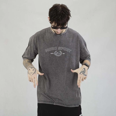 Koszulka Moro Sport Since czarny sprany