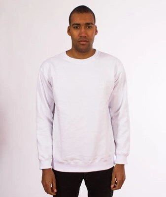 Unhuman-Classic "U" Crewneck Bluza Biała