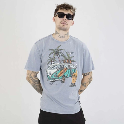 Koszulka Pit Bull Open Beach washed niebieska