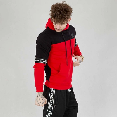 Bluza Patriotic Hoodie Cls Qube Elastic czarno czerwona