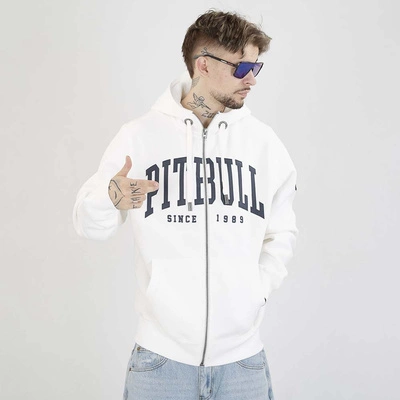 Bluza Pit Bull Hoodie ZIP Norton biała