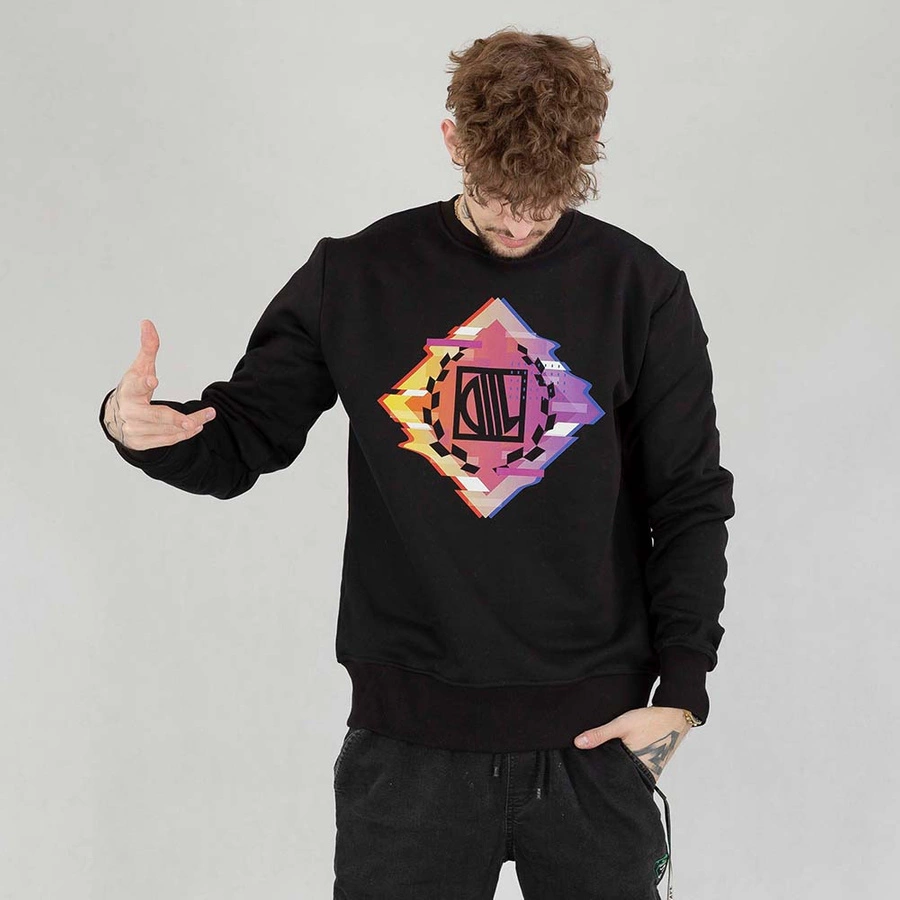 Bluza Diil Crewneck Abstract czarna