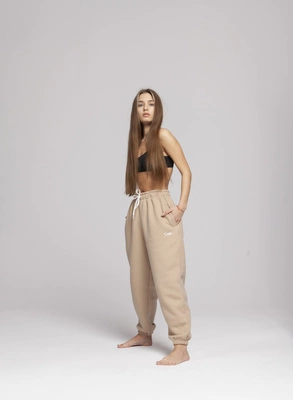 Spodnie dresowe Diil Tag beżowe