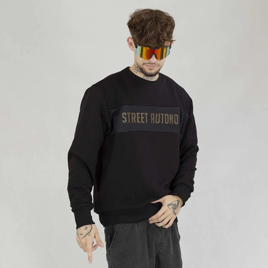 Bluza Street Autonomy Crewneck Com czarna