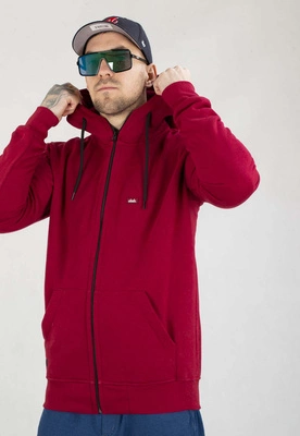 Bluza Elade ZIP Hoodie Patch bordowa