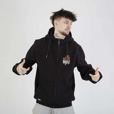 Bluza Hoodie Mass ZIP Dragon czarna