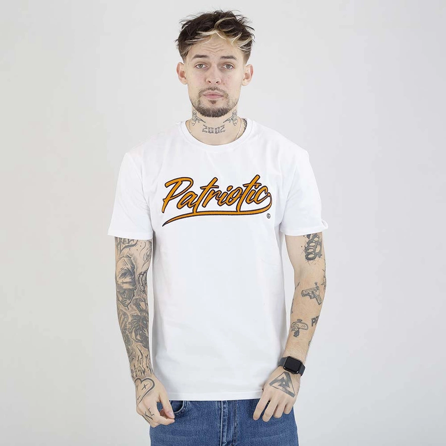 Koszulka Patriotic Retro Script biała