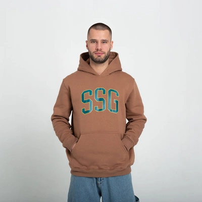 Bluza z kapturem Smoke Story New College Brązowa