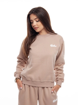 Bluza Nice View Brand Crewneck Small beżowa
