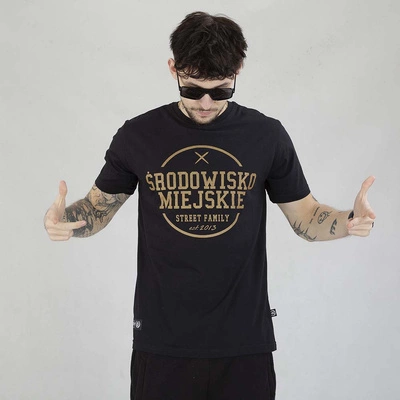 Koszulka Środowisko Miejskie Theme czarno złota