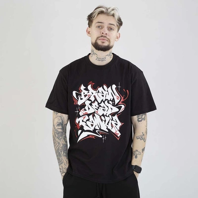 Koszulka Brain Dead Familia Graffiti czarny