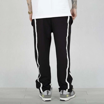 Spodnie Dresowe Grube Lolo Logo Lampas czarne