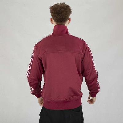 Bluza Pit Bull Crewneck Zip Tape Logo bordowa