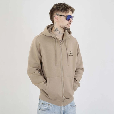 Bluza Pit Bull Hoodie Zip Sampson beżowa