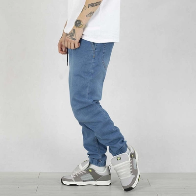 Spodnie Jogger Jigga Wear Crown Classic Jeans jasno niebieskie
