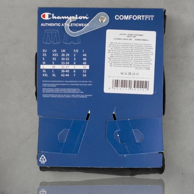 Bokserki Champion 2Pack U20002 czarno grafitowe