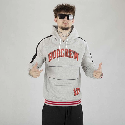 Bluza Hoodie Biuro Ochrony Rapu REGLAN BULLS Szara
