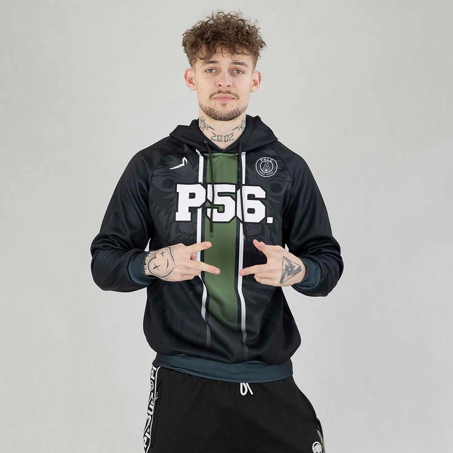 Bluza Dudek P56 Hoodie Palę Sobie Grass Lion Football czarna