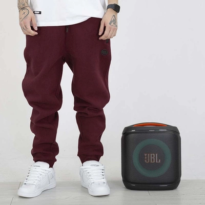 Spodnie dresowe Pit Bull Hatton bordowe