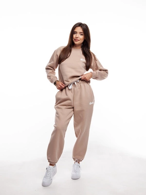 Bluza Nice View Brand Crewneck Small beżowa