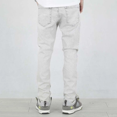 Spodnie I8 Denim SKIN08 Skinny jasne szare
