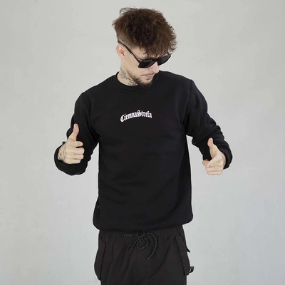 Bluza Crewneck Ciemna Strefa Gotyk 2 czarno biała