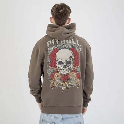 Bluza Hoodie Pit Bull Santa Muerte oliwkowe