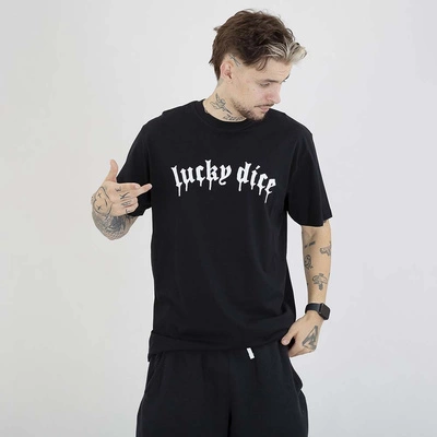Koszulka Lucky Dice Baggy LD Melt czarna biała