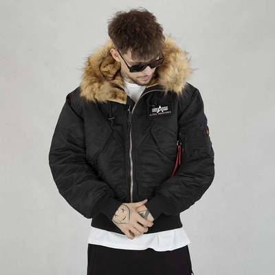 Kurtka Alpha Industries 45P Hooded Custom 113145 czarna 