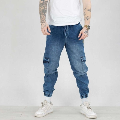 Spodnie Jogger Grube Lolo Roger niebieskie