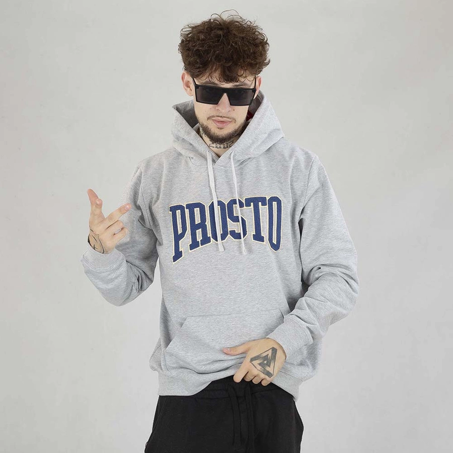 Bluza Hoodie Prosto Clev szara