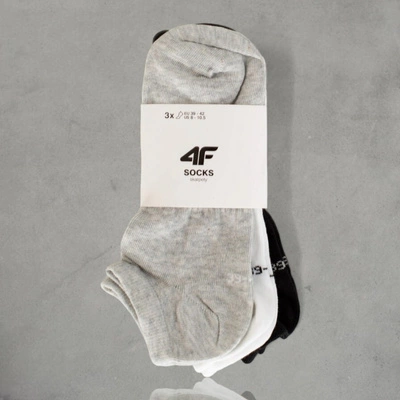 Skarpety 4F Skiety 4F F197 3-pak szaro białe czarne