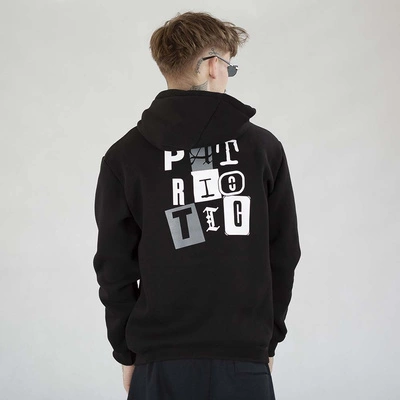 Bluza Patriotic Hoodie Baggy Ransom Note czarna