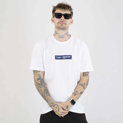 Koszulka Diil Frame biała granatowa