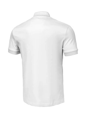 Koszulka Polo Pit Bull Jersey Slim Fit Small Logo biała