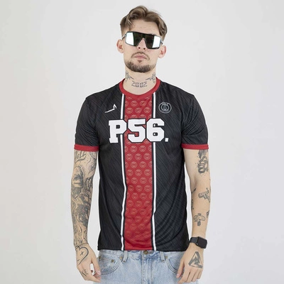 Koszulka Dudek P56 Palę Sobie Grass Football czarna czerwona 